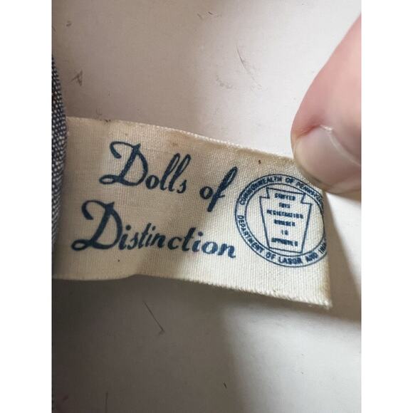 Vintage Knickerbocker Joy Of A Toy Dolls of Distinction Boy Rag Doll Overalls - Picture 4 of 12